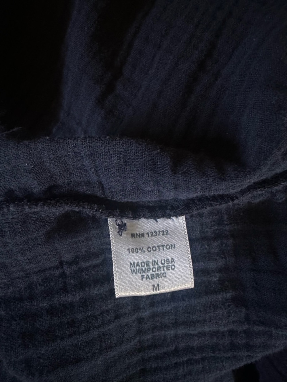 XiRENA Navy Crinkled Button-Down Shirt - Picture 5 of 6